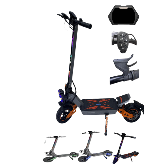 صورة سكوتر الأوروبي الكهربائي 1500 واط – تصميم رياضي مع إضاءة وشاشة إلكترونية